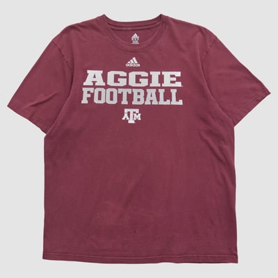 Texas A&M Aggies Adidas 2010s T-shirt - Maroon - L by Fanatics Real Vintage