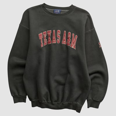 Texas A&M Aggies AS Sports 2000s Pullover Sweatshirt - Black - S by Fanatics Real Vintage
