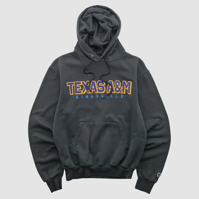 Texas A&M Aggies Champion 2000s Hooded Pullover Sweatshirt - Black - XS by Fanatics Real Vintage