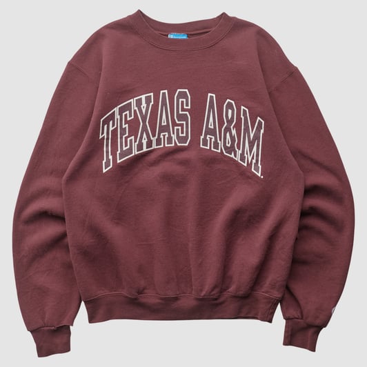 Texas A&M Aggies Champion 2010s Pullover Sweatshirt - Maroon - XS by Fanatics Real Vintage