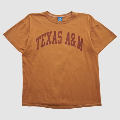 Texas A&M Aggies Champion 90s T-shirt - Clay - L by Fanatics Real Vintage