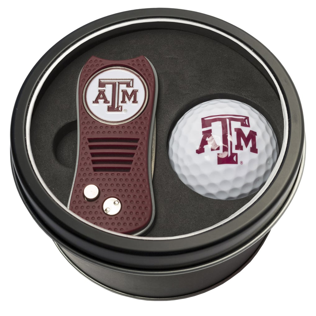 Texas A&M Aggies Divot Tool & Golf Ball Personalized Tin Gift Set