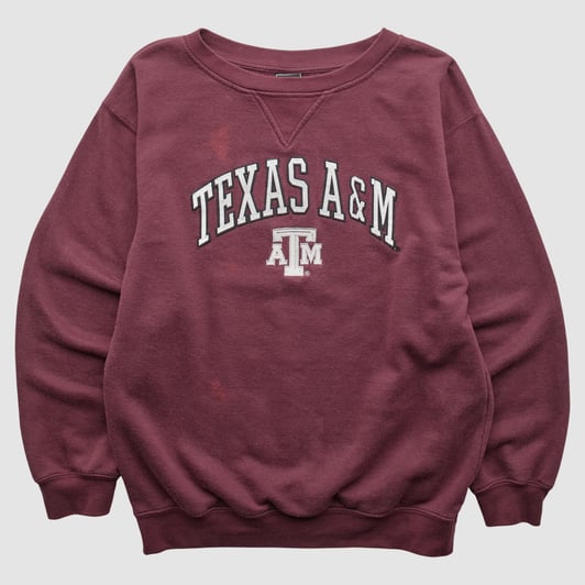 Texas A&M Aggies Genuine Stuff 2010s Pullover Sweatshirt - Maroon - M by Fanatics Real Vintage