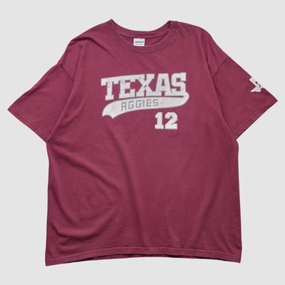 Texas A&M Aggies Gildan 2010s T-shirt - Maroon - XL by Fanatics Real Vintage