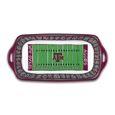 Texas A&M Aggies Melamine Stadium Platter