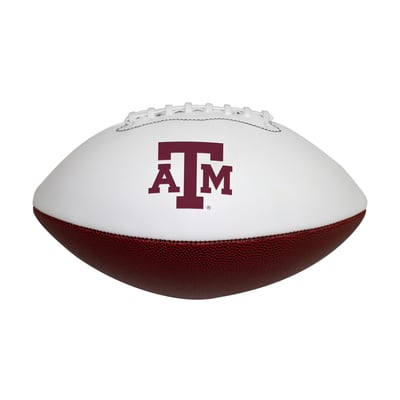Texas A&M Aggies Official Size Logo Autograph Football