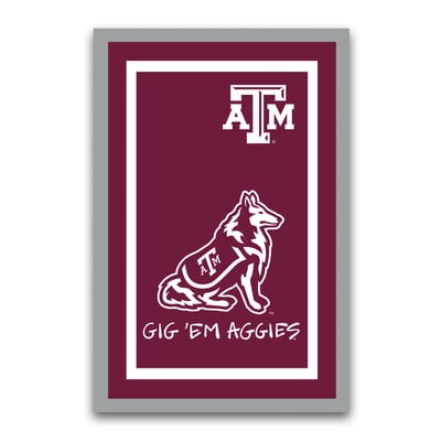 Texas A&M Aggies Team Logo Garden Flag