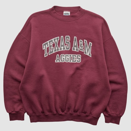 Texas A&M Aggies Tultex 90s Pullover Sweatshirt - Maroon - L by Fanatics Real Vintage