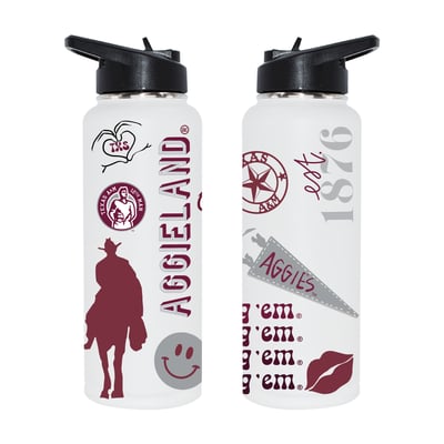 Texas A&M Aggies The Memory Company 34oz. Loco Stainless Steel Quencher Bottle