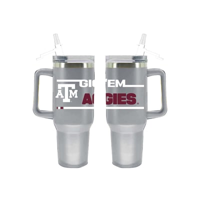 Texas A&M Aggies The Memory Company 40oz. Stainless Steel Team Color Tumbler with Flip Straw