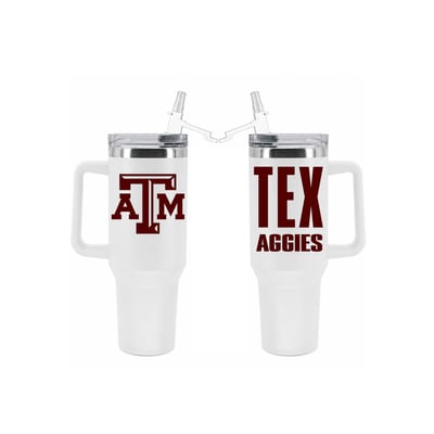 Texas A&M Aggies The Memory Company 40oz. Stainless Steel Tumbler with Flip Straw