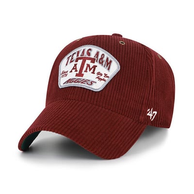 Texas A&M Aggies '47 Unisex Accordia Corduroy MVP Adjustable Hat - Maroon