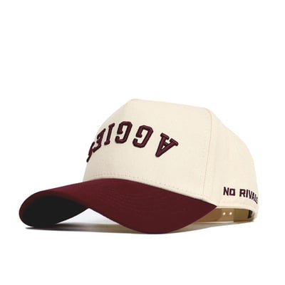 Texas A&M Aggies No Rivals Unisex Upside Down Classic Colors Adjustable Hat - Natural/Maroon