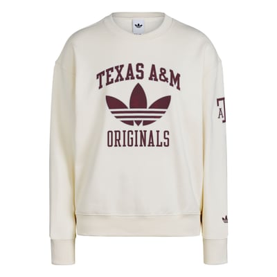 Texas A&M Aggies adidas Originals Women's Fleece Sweatshirt - Cream