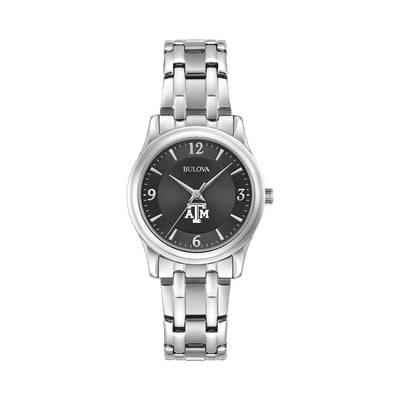 Texas A&M Aggies Bulova Women's Corporate Collection Stainless Steel Watch - Black