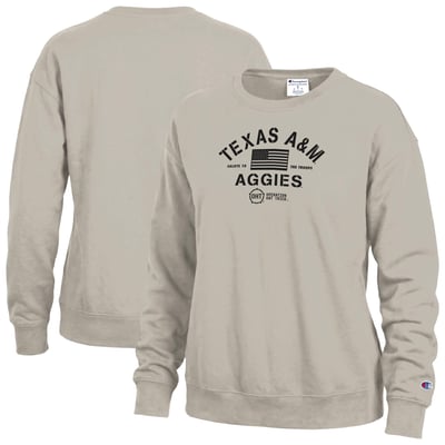 Texas A&M Aggies Champion Women's Operation Hat Trick Powerblend Sweatshirt - Tan