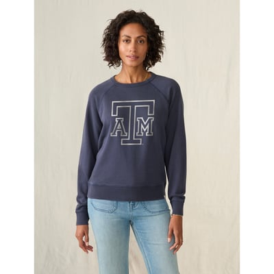 Texas A&M Aggies FAHERTY Women's Coastal Cloud Sweatshirt - Navy