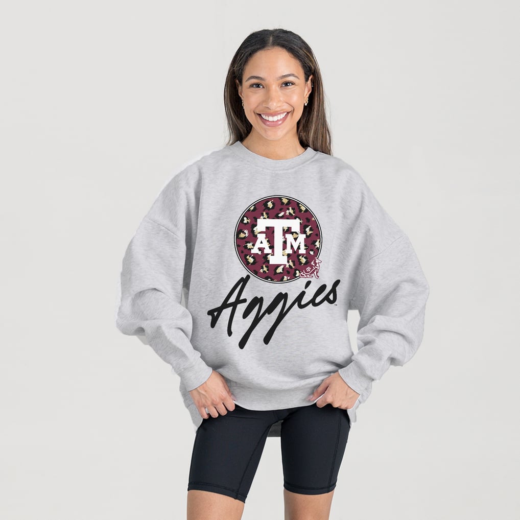 Texas A&M Aggies Gameday Couture Women's Premium Fleece Pullover Sweatshirt - Ash