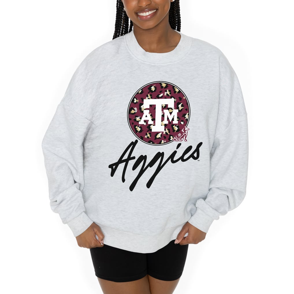 Texas A&M Aggies Gameday Couture Women's Premium Fleece Pullover Sweatshirt - Ash