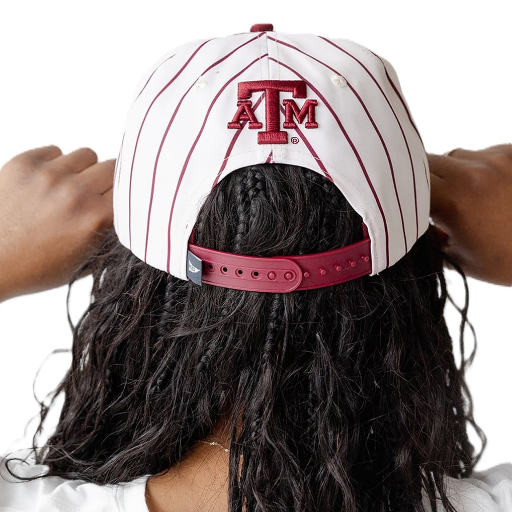 Gameday Social Texas A&M Aggies Women's White Pinstripe Script Five ...
