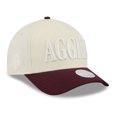Texas A&M Aggies New Era Women's Tonal A-Frame 9FORTY Adjustable Hat - White/Maroon