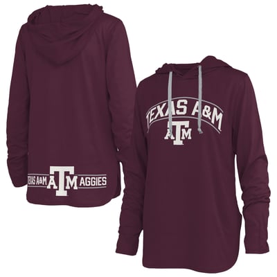 Texas A&M Aggies Pressbox Women's Allie Long Sleeve Hooded T-Shirt - Maroon

