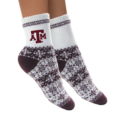 Texas A&M Aggies ZooZatz Women's Holiday Quarter-Length Socks