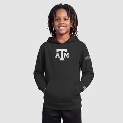  Texas A&M Aggies Champion Youth Fleece Hoodie - Black
