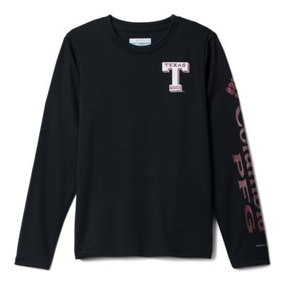  Texas A&M Aggies Columbia Youth Terminal Tackle Long Sleeve T-Shirt - Black