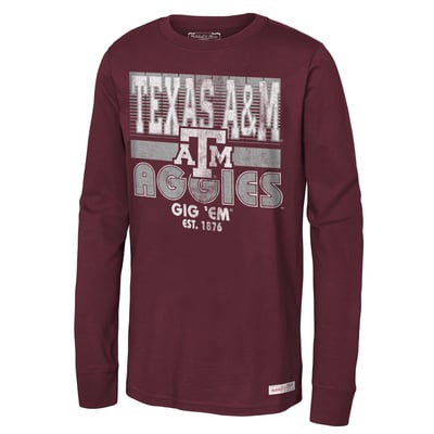 Texas A&M Aggies Youth Retro Big Game Long Sleeve T-Shirt - Maroon