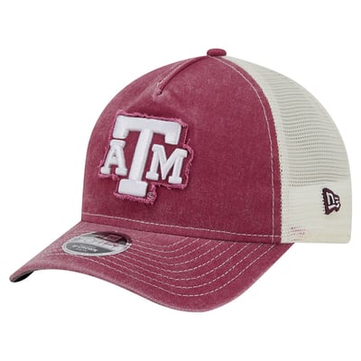 Texas A&M Aggies New Era Youth 9Forty A-Frame M-Crown Retro Adjustable Trucker Hat - Maroon