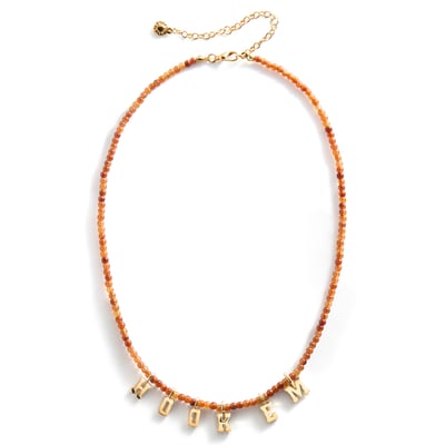 Texas Longhorns BaubleBar Delicate Beaded Slogan Necklace