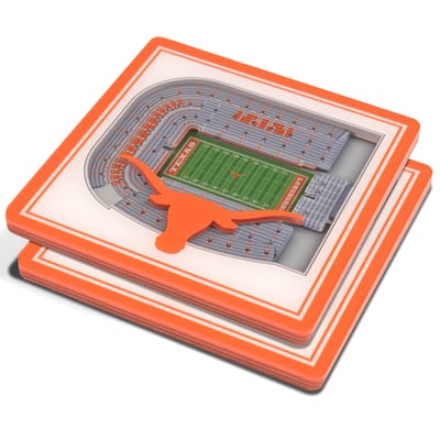 Texas Longhorns Fanpoint 3D StadiumView Coasters