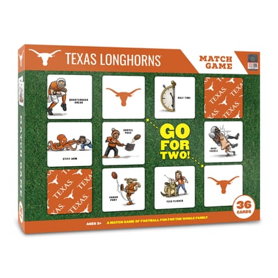 Texas Longhorns Fanpoint Licensed Memory Match Game