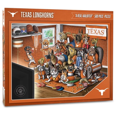 Texas Longhorns Fanpoint Purebred Fans 18'' x 24'' A Real Nailbiter 500-Piece Puzzle