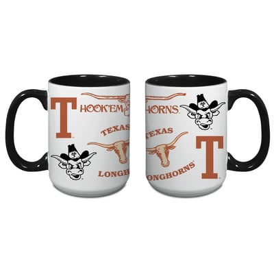 Texas Longhorns Indigo Falls Core College Vintage Medley Two-Pack Mug Set