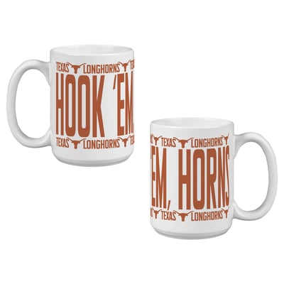 Indigo Falls Texas Longhorns Elevated Mug - Set of 2
