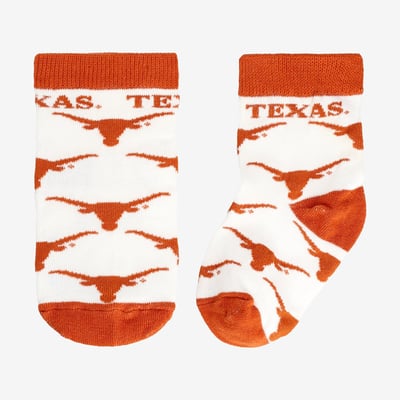  Texas Longhorns Starter Infant All-Over Print Socks - White