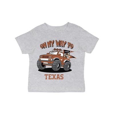 Texas Longhorns Vive La Fete Infant On My Way T-Shirt - Gray