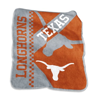 Texas Longhorns Logo Brands 50" x 60" Victory Collage Raschel Throw Blanket