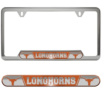 Texas Longhorns Logo Brands Embossed License Plate Frame