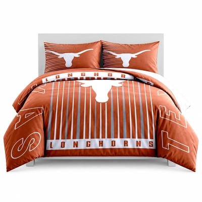 Texas Longhorns Logo Brands Momentum 5-Piece Full/Queen Bedding Set