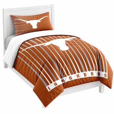 Texas Longhorns Logo Brands Momentum Two-Piece Twin Bedding Set