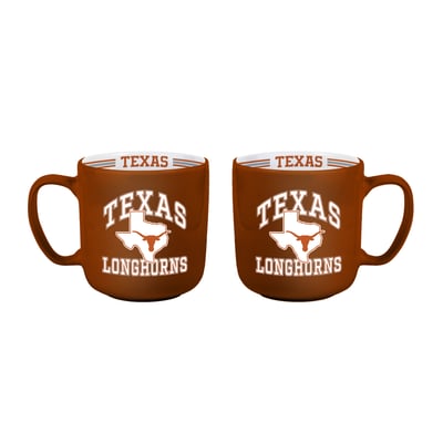 Texas Longhorns Logo Brands Two-Piece 15oz. Stripe Mug Set