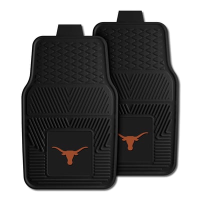 Texas Longhorns Logo Brands Two-Piece Vinyl Car Mat Set