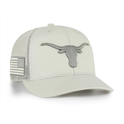 Texas Longhorns '47 Operation Hat Trick Adjustable Trucker Hat - Stone
