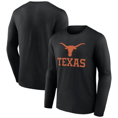 Texas Longhorns Lockup Team Long Sleeve T-Shirt - Black