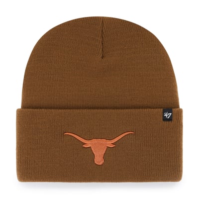 Texas Longhorns Carhartt x '47 Cuffed Knit Hat - Brown