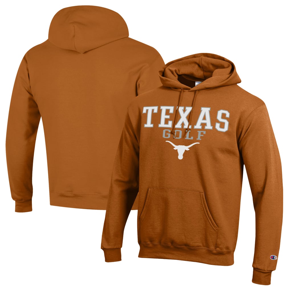  Texas Longhorns Champion Stacked Golf Powerblend Pullover Hoodie - Orange