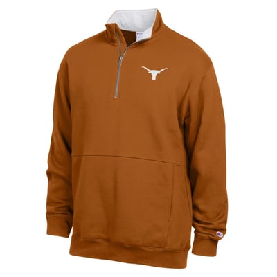  Texas Longhorns Champion Fleece Quarter-Zip Pullover - Texas Orange